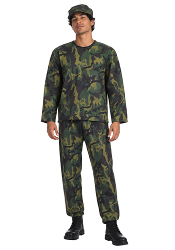 Teen Jungle Commando Fighter Costume
