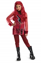 Girls Disney Descendants 5 Red Deluxe Costume Alt 2