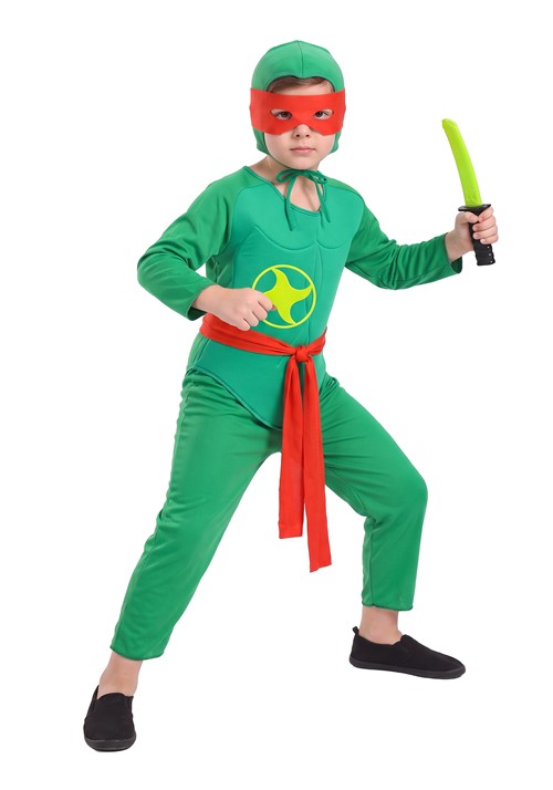 Green Ninja Warrior Kid's Costume