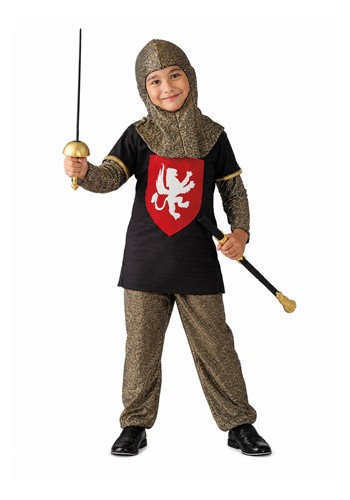 Kid's Medieval Gold Knight Costume upd