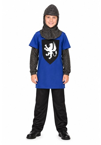 Kids Blue Medieval Knight Costume