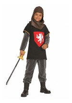 Kid's Medieval Silver Knight Costume upd