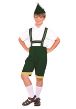Kids Green Bavarian Lederhosen Costume