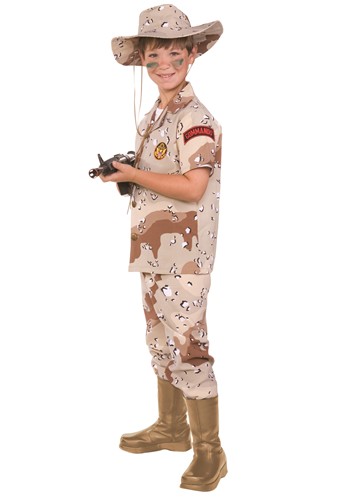 Child Desert Hero Commando Costume