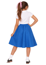Girls Blue Poodle Skirt Costume Accessory Alt 1