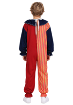 Kids Striped Clown Costume Alt 1
