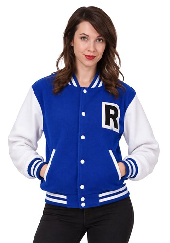 Womens Letterman Blue Jacket Costume