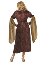 Womens Brown Renaissance Queen Brown Costume Alt 1