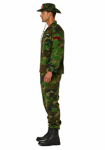 Plus Size Jungle Uniform Commando Costume Alt 2