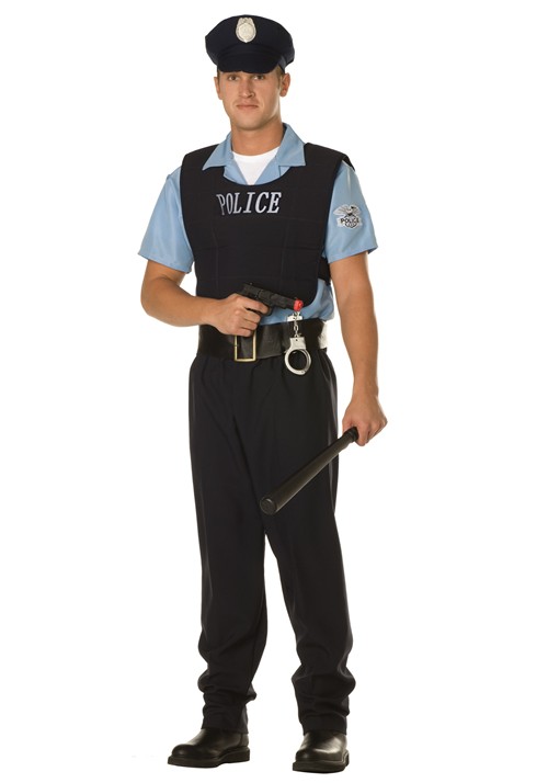Plus Size Law Enforcement Officer Mens Costume
