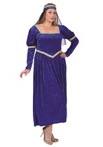 Plus Size Blue Renaissance Princess Costume for Women