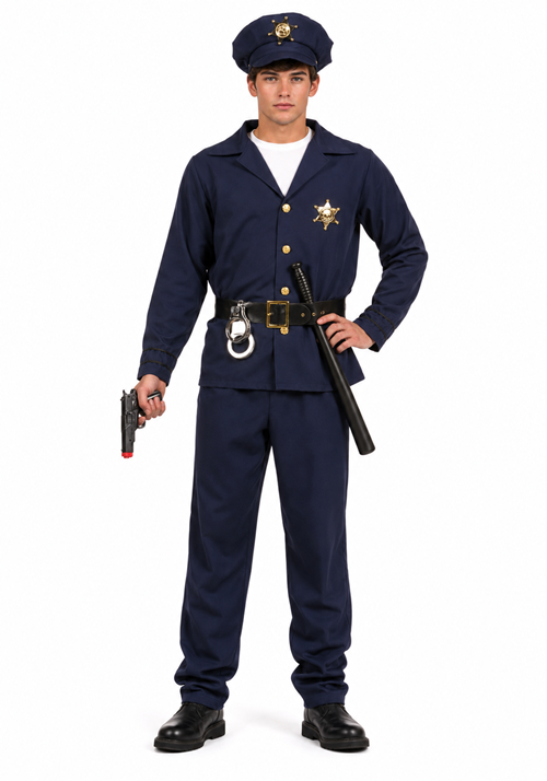 Boys Teen Policeman Classic Costume