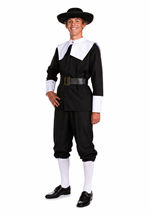 Boys Teen Pilgrim Classic Costume Alt 1