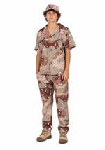 Boys Teen Soldier Desert Fox Costume