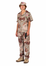 Boys Teen Soldier Desert Fox Costume Alt 1