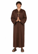 Brown Monk Robe Mens Costume Alt 1