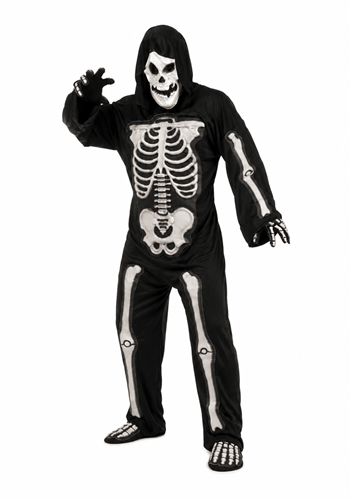 3D Skeleton Mens Costume