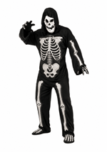 3D Skeleton Mens Costume