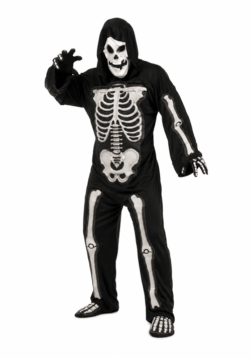 3D Skeleton Mens Costume