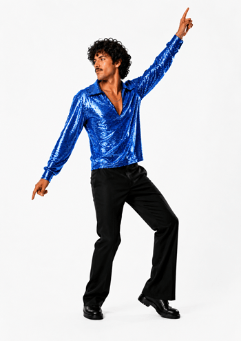 Dance Fever Blue Mens Costume