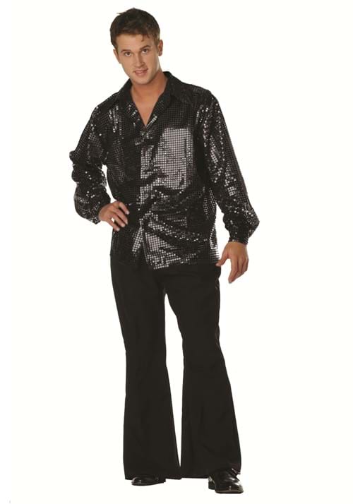 Mens Disco Black Inferno Costume