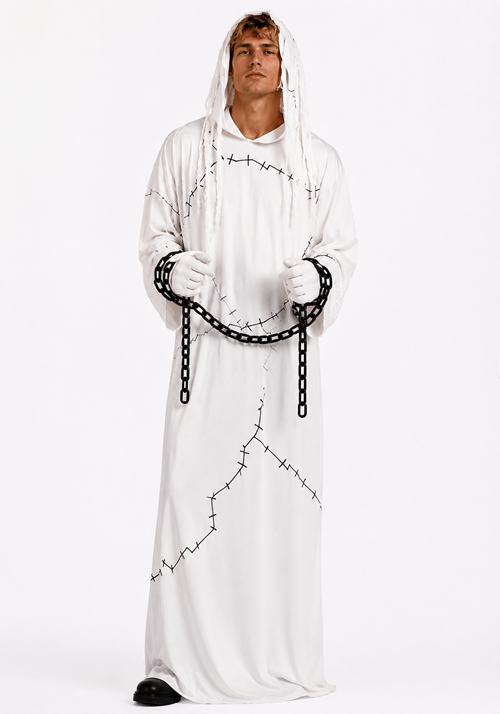 Ghostly Ghost with Chains Mens Costume
