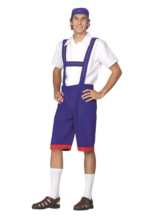 Ned Nederlander Lederhosen Mens Costume