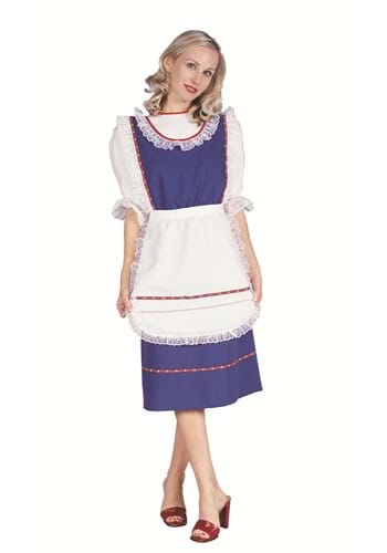 Womens Blue Bavarian Dirndl Costume Dress