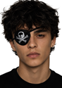 Satin Skull Eyepatch Costume Accessory
