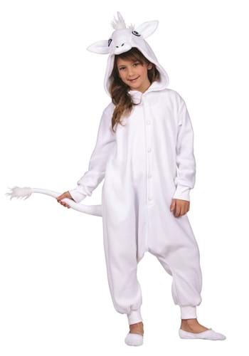 Kids Una the White Unicorn Costume Onesie