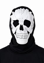 Adult Pullover White Skull Hood Accessory