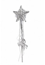 Fairy Sequin Silver Accessory Wand