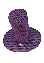 8" Black Sequin Disco Hat Accessory Alt 3