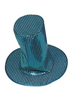 Adult Blue Sequin Disco Accessory Hat