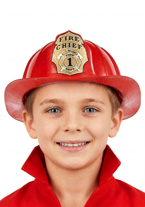 Kids Fireman Costume Helmet Accessory