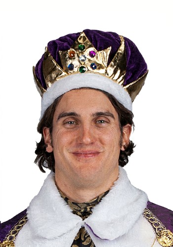 Adult Velvet King Purple Crown