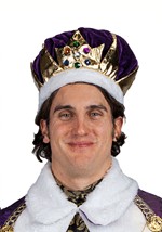 Adult Velvet King Purple Crown