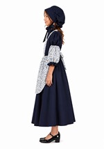Kids Colonial Sarah Girl Peasant Costume Dress Alt 2