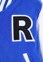 Kids Blue Letterman Jacket Costume Alt 1