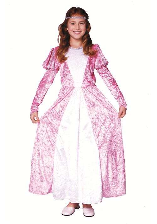 Girls Pink Elegant Princess Dress Costume