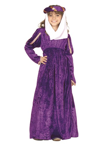 Girls Purple Princess Renaissance Costume Dress