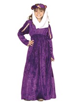 Girls Purple Princess Renaissance Costume Dress
