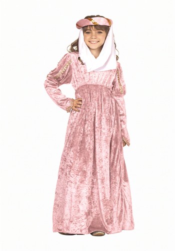 Girls Pink Princess Renaissance Costume Dress