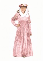 Girls Pink Princess Renaissance Costume Dress
