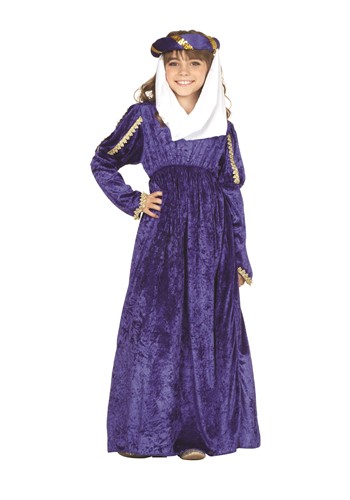 Girls Blue Princess Renaissance Costume Dress