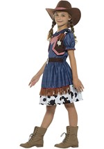 Girls Texas Blue Cowgirl Costume Dress Alt 2
