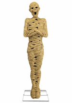 6FT Animatronic Fiery Fahir the Muted Mummy Decoration