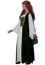 Women's Plus Size Elven Renaissance Queen Costume Alt 3