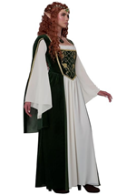 Women's Plus Size Elven Renaissance Queen Costume Alt 4