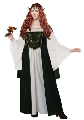 Plus Size Elven Renaissance Queen Womens Costume